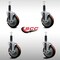 Service Caster 5'' SS Maroon Poly Swivel 1'' Expanding Stem Caster Set with Brake, 4PK SCC-SSEX20S514-PPUB-MRN-TLB-1-4 - alternate 3